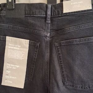 Everlane Womenss Cropped Black Jeans Jeans